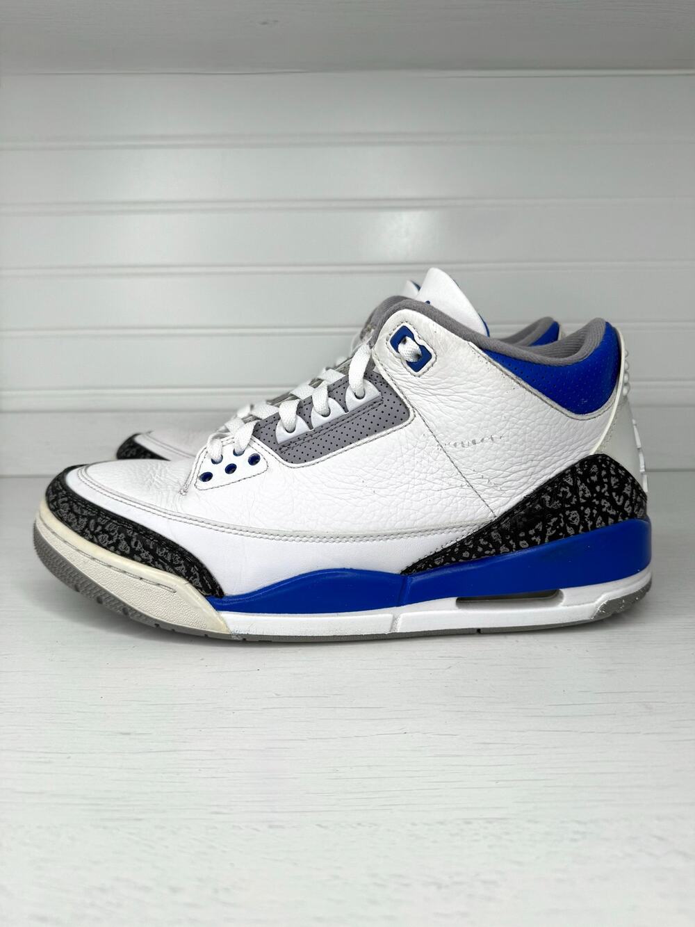 Nike Air Jordan 3 III Retro Racer Blue CT8532-145 Size 10 White Blue Shoes
